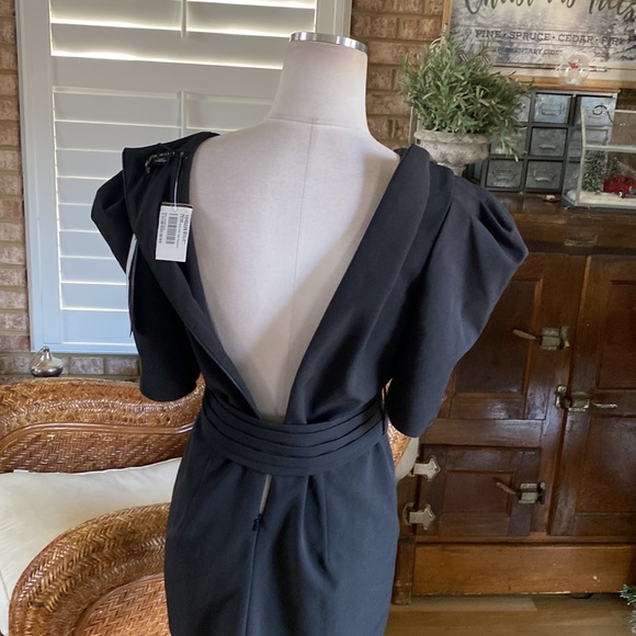 BLACK HALO MARICOPA BLACK DRESS DESIGNER LUXURY 6 NEW - Picture 8 of 13